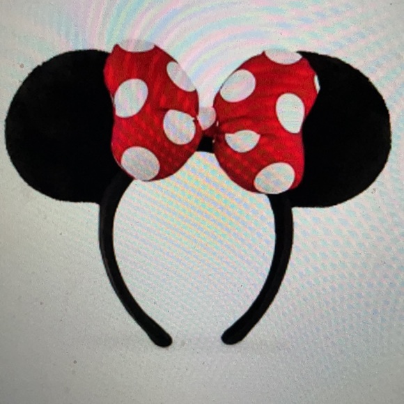 Disney Accessories - Disney Ears Minnie Mouse Headband Polka Dot Bow